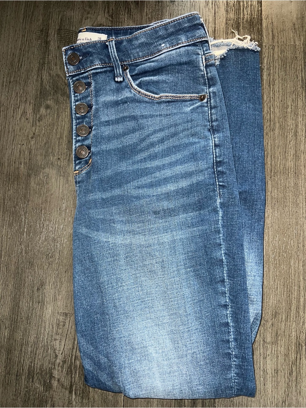 Abercrombie & Fitch Women's High-Rise Skinny Curve Love Jeans